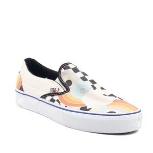 Freecity Women's Colorful Graphic Slip-On Sneakers